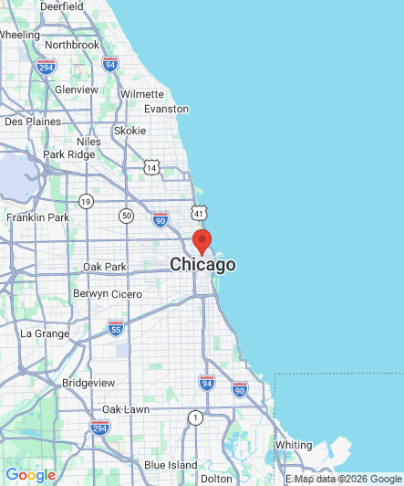 Map to Princess Dental Staffing Agency office in Chicago, IL