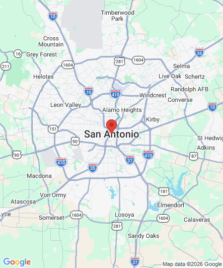 Map to Princess Dental Staffing Agency office in San Antonio, TX
