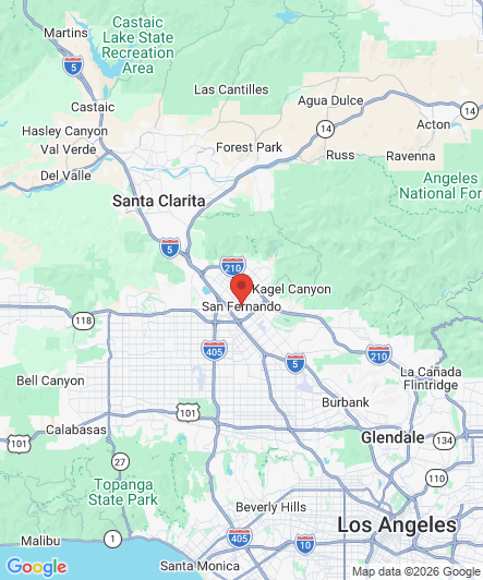 Map to Princess Dental Staffing Agency office in San Fernando Valley, CA