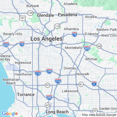 Map for Bell, CA