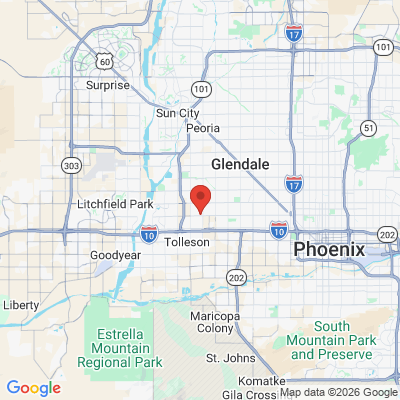 Map to Sky West Dental office in Phoenix, AZ