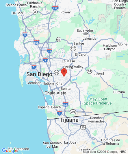 Map to Princess Dental Staffing Agency office in San Diego, CA