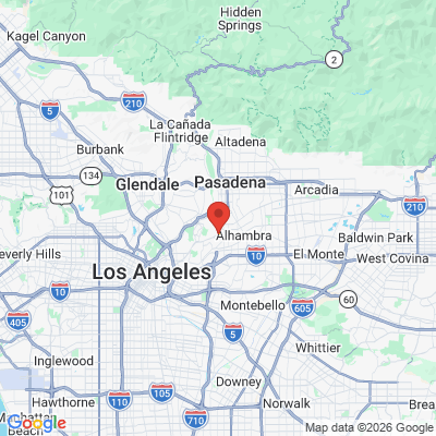 Map to Primary Office office in Alhambra, CA