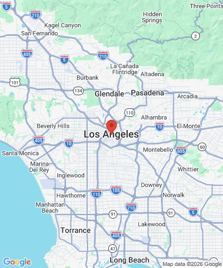 Map to Princess Dental Staffing Agency office in Los Angeles, CA