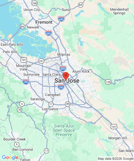 Map to Princess Dental Staffing Agency office in San Jose, CA