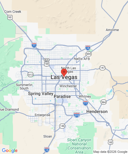 Map to Princess Dental Staffing Agency office in Las Vegas, NV