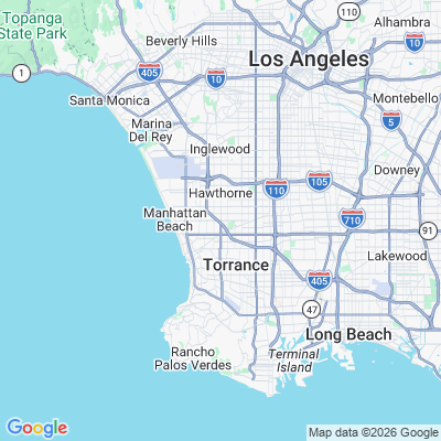Map for Lawndale, CA