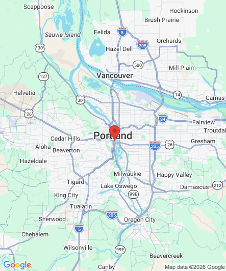 Map to Princess Dental Staffing Agency office in Portland, OR